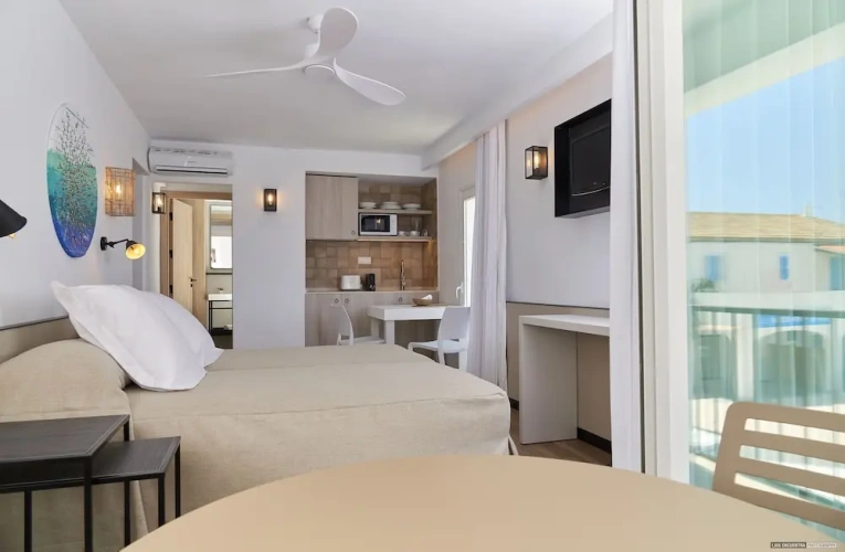 Studio with balcony and with city view