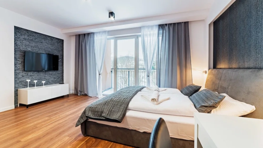 Studio with balcony