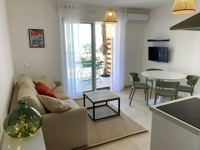 Residence Marina di Bravone - appartement 4 personnes Vue Mer RDC N29
