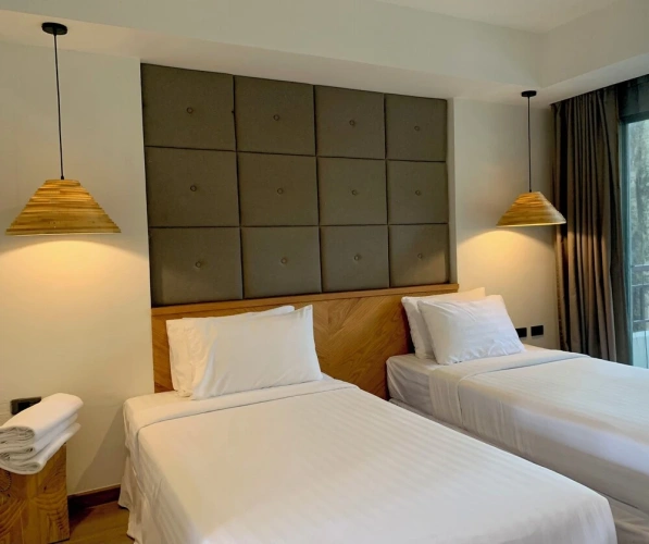 Superior Twin room with balcony and with view