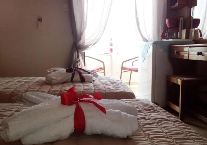 Standard Twin room with balcony and with sea view