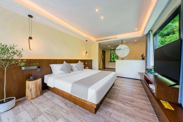Classic Double room with balcony and with land view