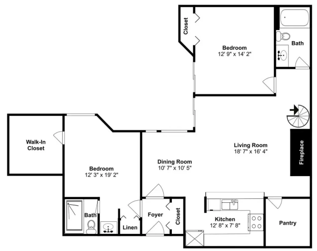 3 Bedrooms Superior room with balcony and with courtyard view