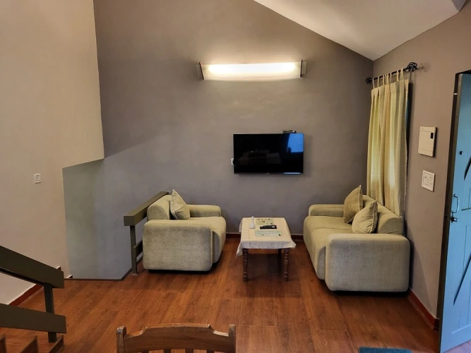 2 Bedrooms Standard Family Duplex room with balcony and with garden view