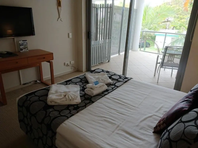Studio with balcony