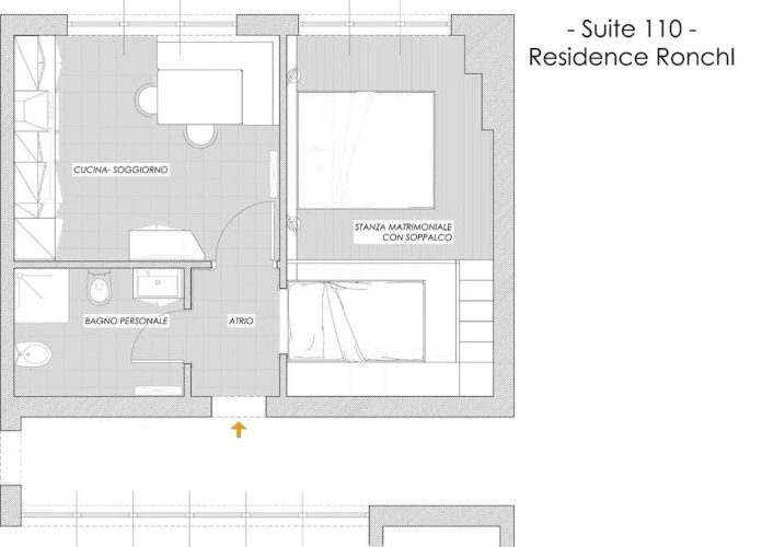 Apartment with garden view