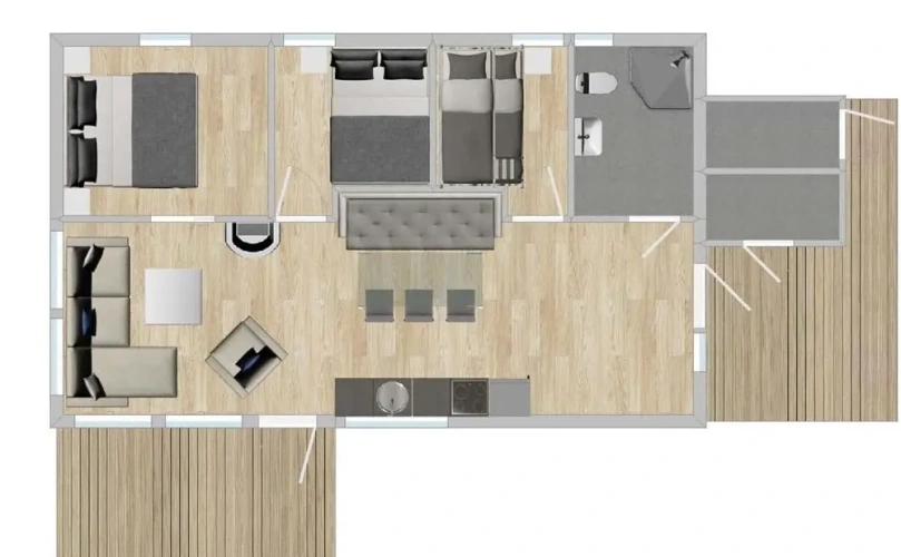 3 Bedrooms Standard room