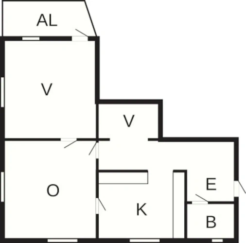 2 Bedrooms Classic Apartment with balcony
