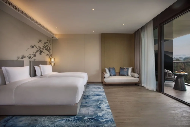 Standard Twin room with balcony and with lake view
