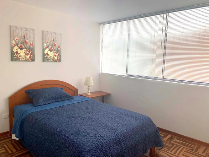 Pershing, lindo dpto. amoblado c/3 dorm y wifi.