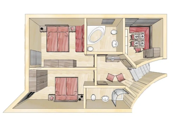 2 Bedrooms Apartment