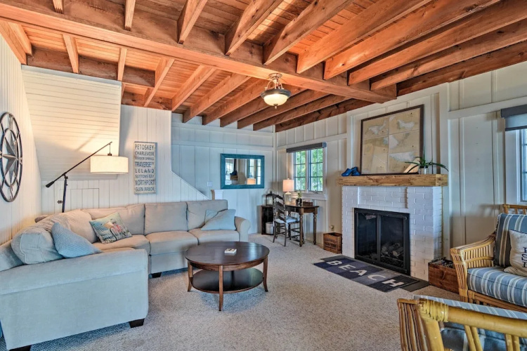 Waterfront Petoskey Cottage w/ Deck + Grill!