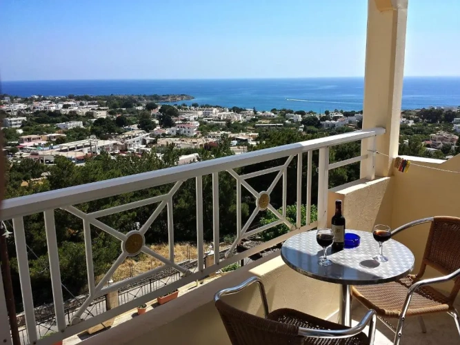 Twin Studio with balcony and with sea view