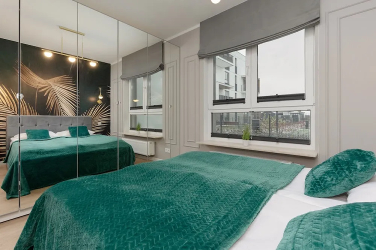 Dark Green Apartment by Renters