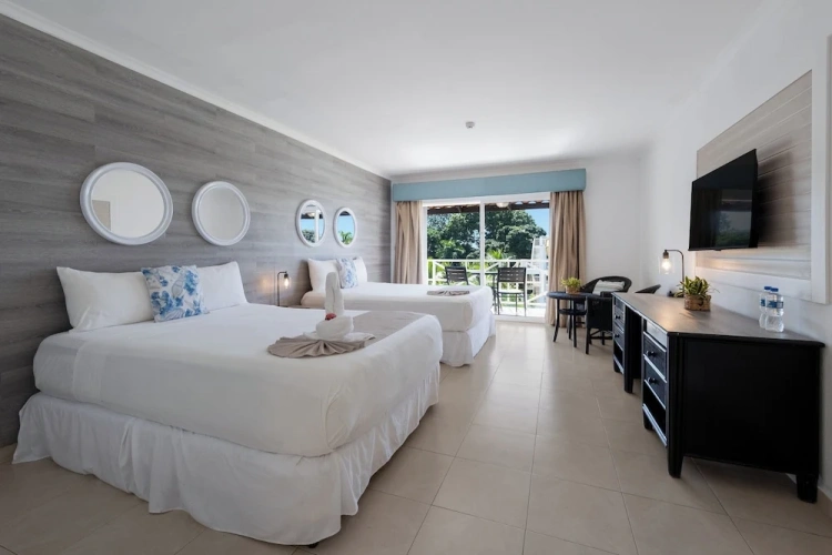 Deluxe Double room with balcony and with garden view