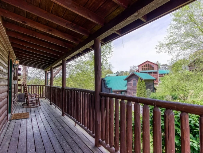 Cottage with balcony