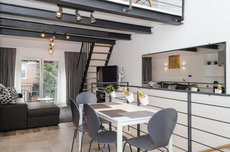 Grey apartment Zagreb