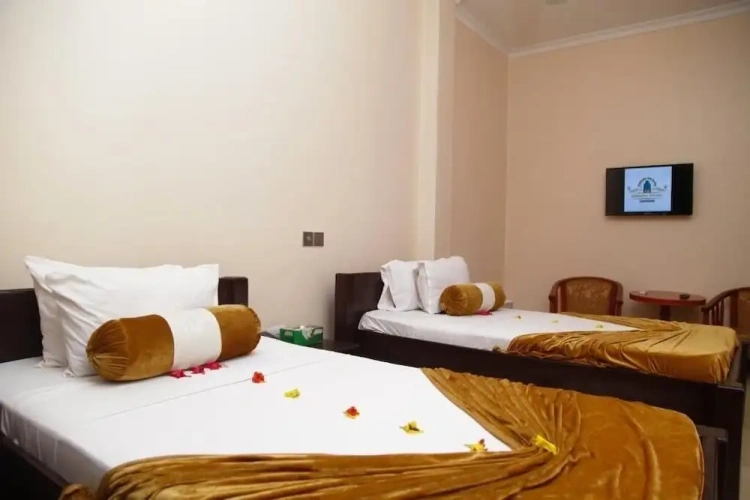 Standard Twin room with balcony and with city view