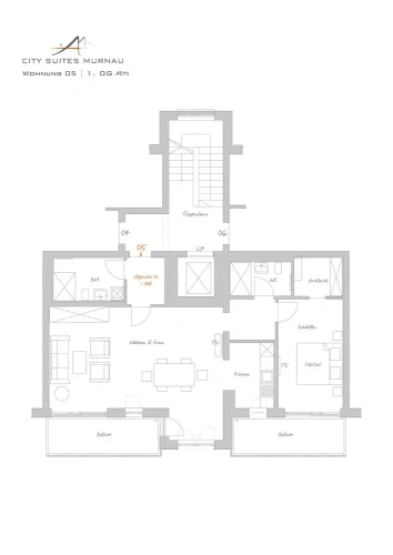 1 Bedroom Comfort Suite with balcony and with mountain view