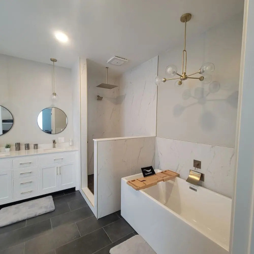 Luxury Downtown Indy Spa Bath Coffee Bars