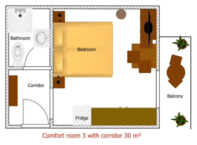 Comfort Double room with balcony