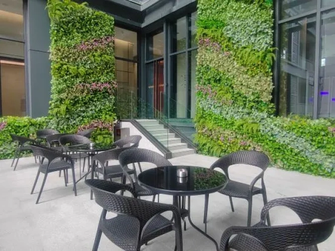 Outside