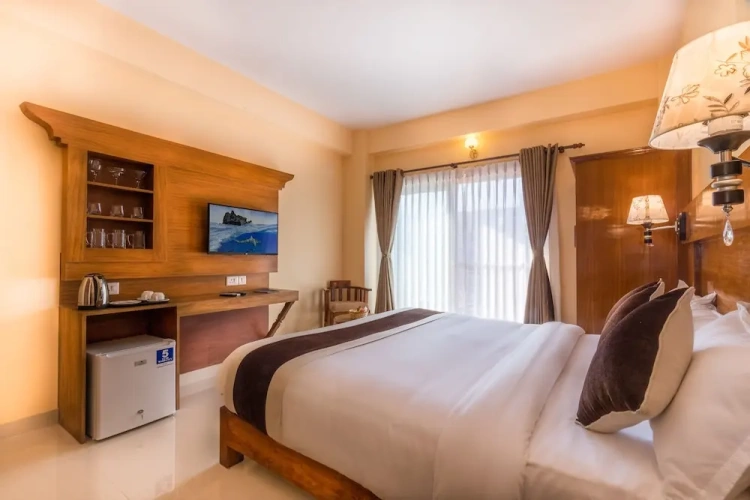 Deluxe Double room with balcony and with mountain view