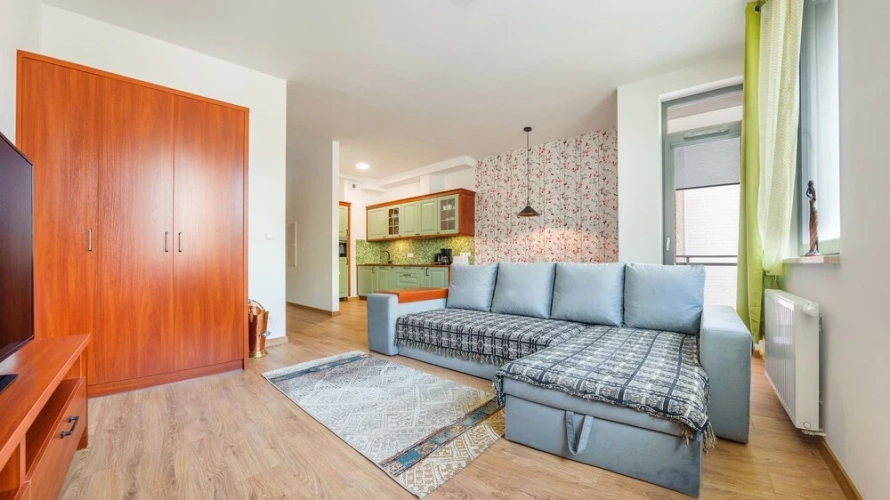 Studio with balcony