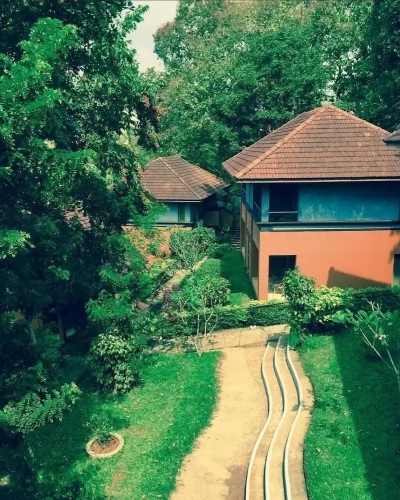 Cottage with balcony