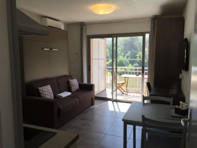 Studio with balcony and with panoramic view