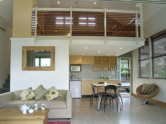 Studio with balcony