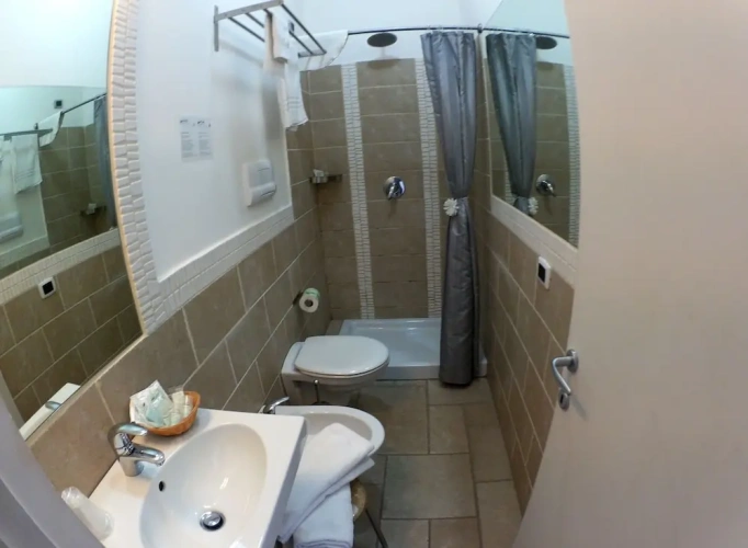 Standard Quadruple room with balcony and with sea view