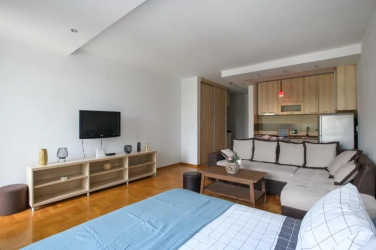 Studio with balcony