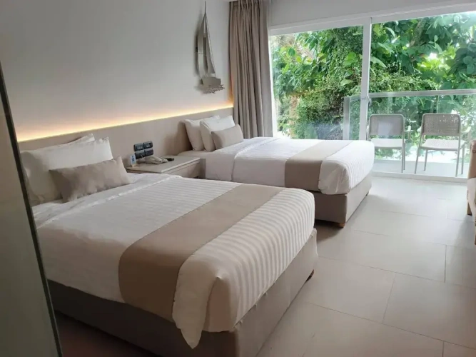 Deluxe Twin room with pool view