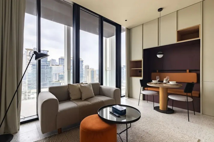 Deluxe Studio With Balcony Full Burj Khalifa View