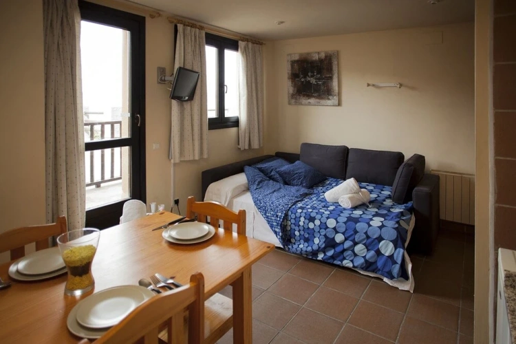 Studio with balcony