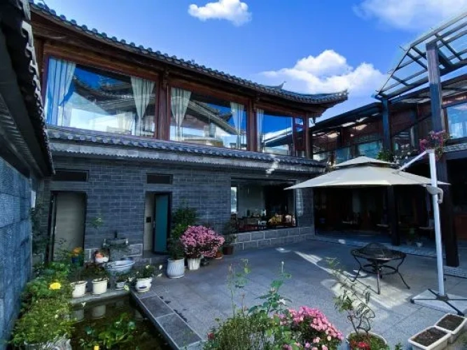 Outside