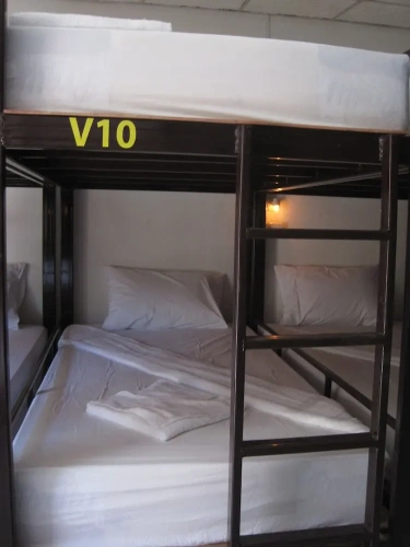 Bed in Dorm with balcony