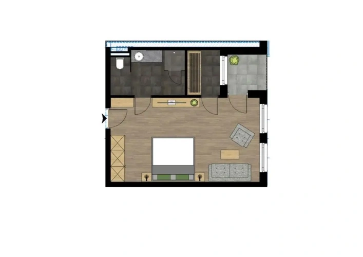 Suite with mountain view