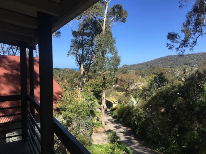Cottage with balcony