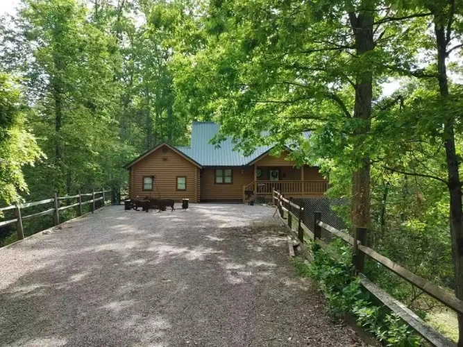 Cottage with balcony