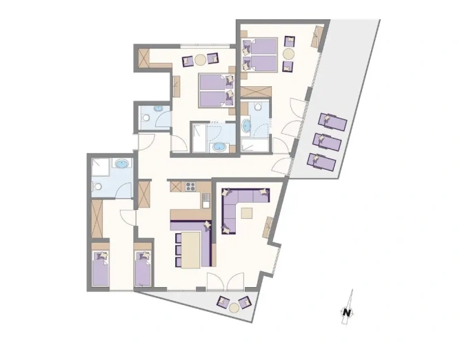 3 Bedrooms Apartment