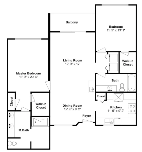 2 Bedrooms Standard room with balcony