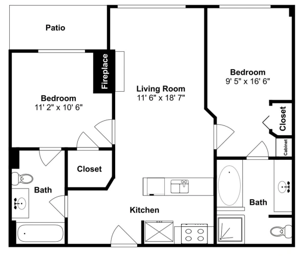 2 Bedrooms Superior room with balcony and with mountain view