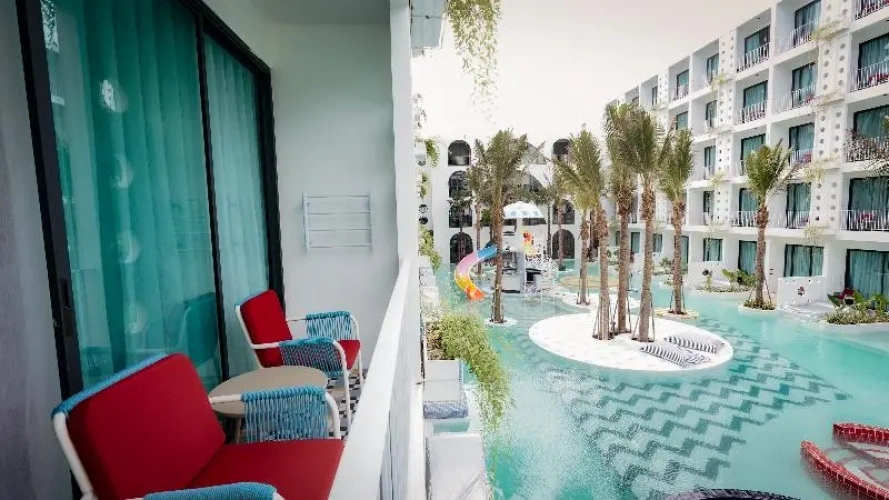 Standard Double room with balcony and with pool view