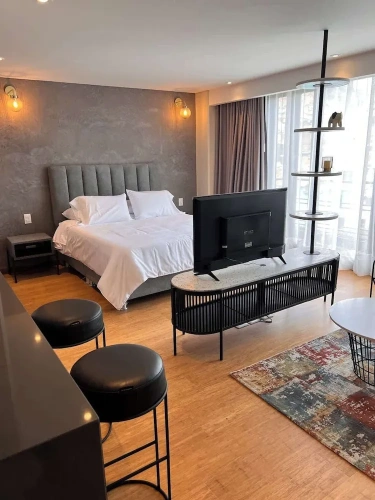 Double Apartment with balcony and with city view