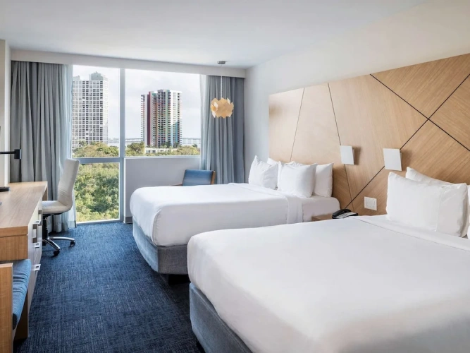 Superior Hearing Accessible City and Park View Quadruple room