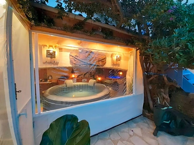 Outside