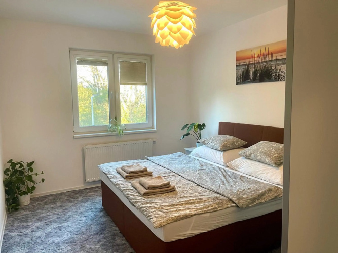 Apartment Rosnička with King Bed, Balcony, Free Parking