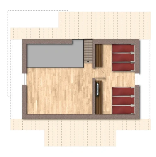 2 Bedrooms Family Chalet with mountain view